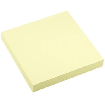 Notis Info Sticky Note 75 x 75 mm gul