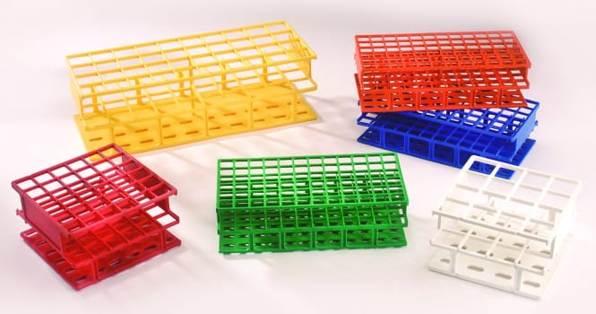 Provrörsställ nylon, blå, 3x3, 30mm diameter.