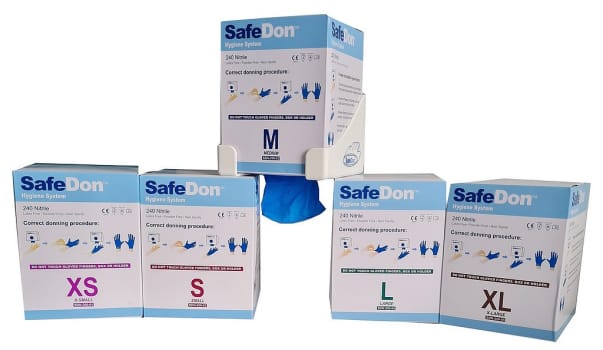 SafeDon Hygiene System Nitril 240 mm L 250 st