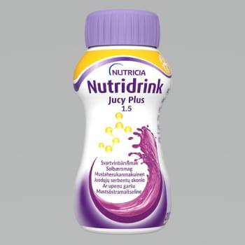 Nutridrink Jucy Plus Svartvinbärssmak 4 x 200 ml Vnr 900903