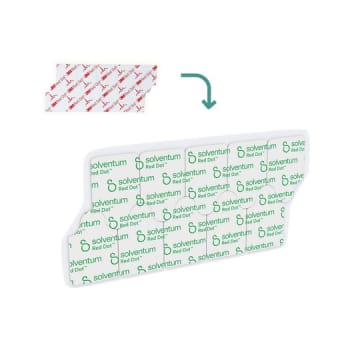 3M Red Dot EKG‑elektrod, ledande häftämne, 32 × 22 mm