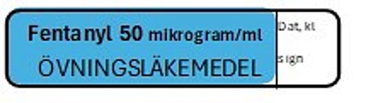 ETIKETT ÖVN FENTANYL 50 MIKROGRAM/ML