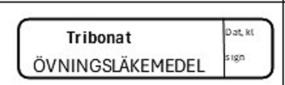 ETIKETT ÖVN TRIBONAT