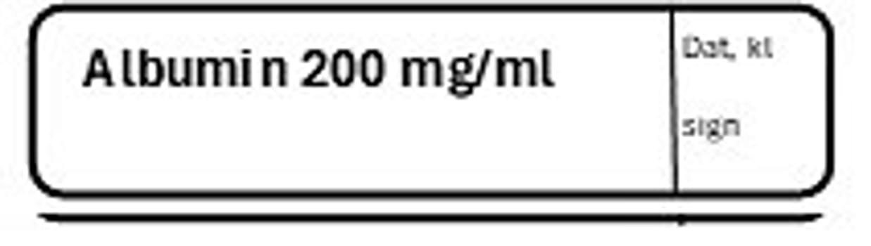 ETIKETT ALBUMIN 200 MG/ML