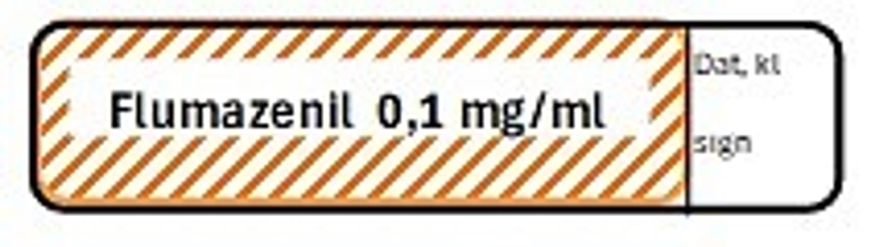 ETIKETT FLUMAZENIL 0,1 MG/ML