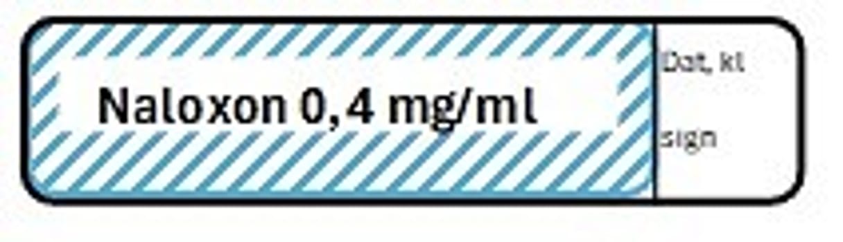 ETIKETT NALOXON 0,4 MG/ML
