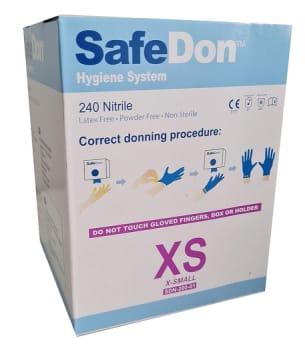 SafeDon Hygiene System Nitril 240 mm XS 250 st