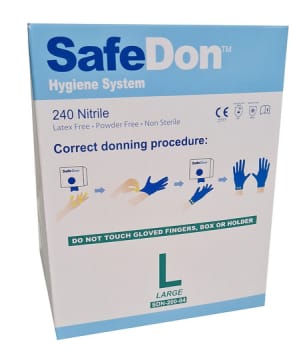 SafeDon Hygiene System Nitril 240 mm L 250 st