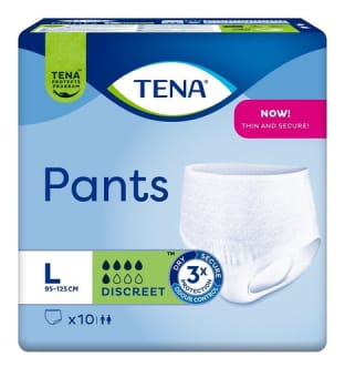 Inko skydd TENA Pants Discreet L Höft 95-125 cm ABS ISO 740ml