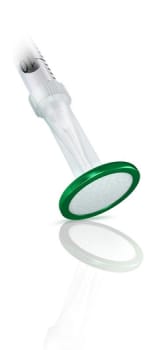 Apothicom, Sterifilt filter, Fast, grön, 10µm
