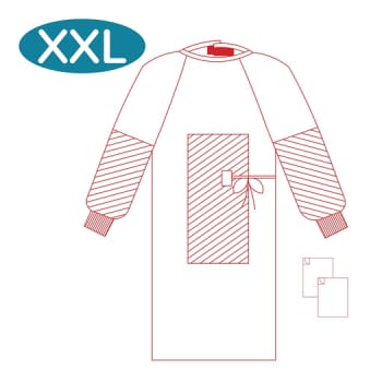365 Healthcare Operationsrock, förstärkt, steril, XXL 130 cm
