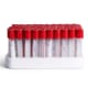 Vacutainer, glas, rød uden tilsætning, silikoneret, 5/4 ml