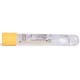 Vacutainer, glas med gel, gul, transparent etiket, 10/8,5 ml