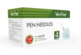 Verifine, penkanyle, steril, 4 mm x 0,2 mm (33G)