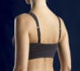 CareFix Post-Op Bra BH, Anna, frontluk. lynlås, justerbar stropper, sort, large