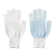 Strikhandske, med nylondupper, str 8