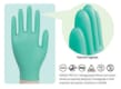 Nordic Protect, Bionedbrydelig nitrilhandske, pudderfri, grøn, medium