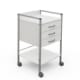 Variocar 45, Viva klinikbord med hjul og tre skuffer,hvid, 49 cm x 45 cm x 80,5 cm