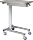 Assistancebord, rustfrit med elektrisk hæve-sænk Ø75mm hjul, m. br, 50 cm x 70 cm