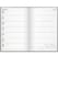 Kontorskalender 2026 svart konstläder 150x230mm