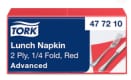 Tork Lunchservett 2-lag 33 x 33 cm Röd EU Ecolabel