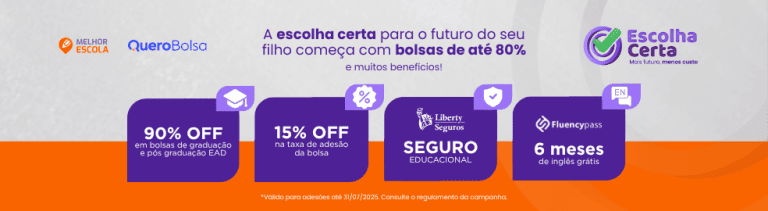 Bolsas de até 80% +1 ano grátis? Só no Melhor Escola.