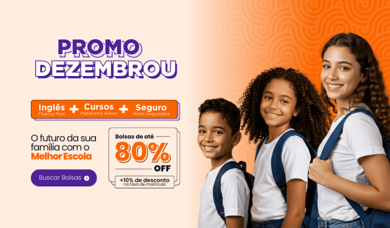 O melhor ano para estudar: bolsas de até 80% +1 ano grátis? Só no Melhor Escola.