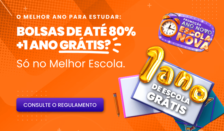 O melhor ano para estudar: bolsas de até 80% +1 ano grátis? Só no Melhor Escola.