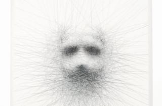 <span class="artist">Vernon Ah Kee</span><span class="title"> Unwritten</span><span class="year"> 2008</span>, <span class="medium">Charcoal on canvas</span>, <span class="dimen">150 x 90 cm</span>