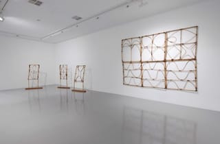 <span class="artist">Taloi Havini</span><span class="title"> Reclamation</span><span class="year"> 2020</span>, <span class="medium">Cane, rosewood bases</span>, <span class="dimen dimen-notes">Dimensions variable</span>