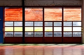 <span class="artist">d harding</span><span class="title"> Site Surveys / International Standard</span><span class="year"> 2019</span>, <span class="medium">acrylics, dried pigments, Gum Arabic and glass</span>, <span class="notes">Fagor Factory, 15th Lyon Contemporary Art Biennale</span>