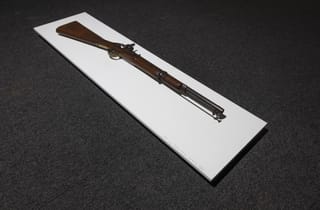 <span class="artist">d harding</span><span class="title"> Repatriation effort: this is not mine to bear</span><span class="year"> 2016</span>, <span class="medium">Native police 1860 Tower carbine rifle</span>, <span class="dimen">93 x 16 cm</span> <span class="artist">d harding</span><span class="title"> Repatriation effort: this is not mine to bear</span><span class="year"> 2016</span>, <span class="medium">Native police 1860 Tower carbine rifle</span>, <span class="dimen">93 x 16 cm</span>