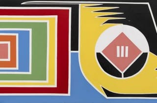 <span class="artist">Yuriyal Eric Bridgeman</span><span class="title"> In Coma (You Were Held by Angels)</span><span class="year"> 2023</span>, <span class="medium">Enamel on plywood</span>, <span class="dimen">120 x 240 cm</span> <span class="artist">Yuriyal Eric Bridgeman</span><span class="title"> In Coma (You Were Held by Angels)</span><span class="year"> 2023</span>, <span class="medium">Enamel on plywood</span>, <span class="dimen">120 x 240 cm</span>