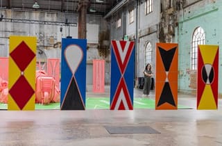 <span class="artist">Yuriyal Eric Bridgeman</span><span class="title"> A barrow, a singsing</span><span class="year"> 2022</span>, <span class="notes">Installation view, Performance Space, Carraigeworks. Photo by Jacquie Manning.</span> <span class="artist">Yuriyal Eric Bridgeman</span><span class="title"> A barrow, a singsing</span><span class="year"> 2022</span>, <span class="notes">Installation view, Performance Space, Carraigeworks. Photo by Jacquie Manning.</span>