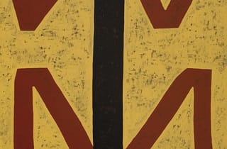 <span class="artist">Gordon Bennett</span><span class="title"> Home Decor (After M Preston) No 1</span><span class="year"> 2010</span>, <span class="medium">Acrylic on linen</span>, <span class="dimen">182 x 152 cm</span>