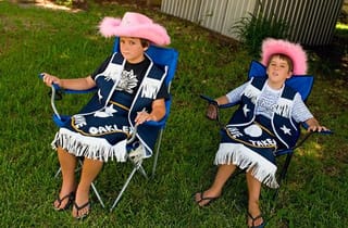 <span class="artist">Luke Roberts</span><span class="title"> Pink cowboys (chairs)</span><span class="year"> 2008-09</span> <span class="artist">Luke Roberts</span><span class="title"> Pink cowboys (chairs)</span><span class="year"> 2008-09</span>