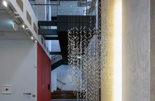 <span class="artist">Megan Cope</span><span class="title"> Bated Breath</span><span class="year"> 2021</span>, <span class="medium">chrome-plated ceramic fish on steel frame with fishing line and mirror</span>, <span class="dimen dimen-notes">Dimensions variable</span>, <span class="notes">Installation view at UQ Art Museum</span> <span class="artist">Megan Cope</span><span class="title"> Bated Breath</span><span class="year"> 2021</span>, <span class="medium">chrome-plated ceramic fish on steel frame with fishing line and mirror</span>, <span class="dimen dimen-notes">Dimensions variable</span>, <span class="notes">Installation view at UQ Art Museum</span>