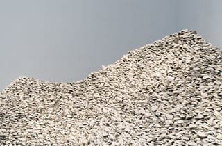 <span class="artist">Megan Cope</span><span class="title"> RE FORMATION part III (Noogoon / St Helena Island)</span><span class="year"> 2019</span>, <span class="medium">Hand-cast concrete oyster shells, copper slag</span>, <span class="dimen dimen-notes">Dimensions variable</span>, <span class="notes">Installation view, 'A Rising Tide, Water, QAGOMA, 2019</span> <span class="artist">Megan Cope</span><span class="title"> RE FORMATION part III (Noogoon / St Helena Island)</span><span class="year"> 2019</span>, <span class="medium">Hand-cast concrete oyster shells, copper slag</span>, <span class="dimen dimen-notes">Dimensions variable</span>, <span class="notes">Installation view, 'A Rising Tide, Water, QAGOMA, 2019</span>