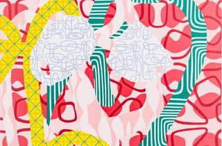 <span class="artist">Natalya Hughes</span><span class="title"> Gestural Body Painting</span><span class="year"> Acrylic on poly</span>, <span class="medium">2020</span>, <span class="dimen">153 x 117 cm</span>