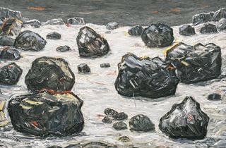 <span class="artist">Peter Booth</span><span class="title"> Painting (stones under dark sky)</span><span class="year"> 2007</span>, <span class="medium">Oil on linen</span>, <span class="dimen">167 x 198 cm</span> <span class="artist">Peter Booth</span><span class="title"> Painting (stones under dark sky)</span><span class="year"> 2007</span>, <span class="medium">Oil on linen</span>, <span class="dimen">167 x 198 cm</span>