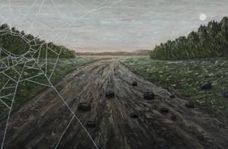 <span class="artist">Peter Booth</span><span class="title"> Painting</span><span class="year"> 2021</span>, <span class="medium">Oil on canvas</span>, <span class="dimen">152 x 320 cm</span> <span class="artist">Peter Booth</span><span class="title"> Painting</span><span class="year"> 2021</span>, <span class="medium">Oil on canvas</span>, <span class="dimen">152 x 320 cm</span>