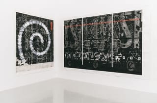 <span class="artist">Peter Kennedy</span><span class="title"> Installation view of 'There Then Here Now'</span><span class="year"> 2019</span>
