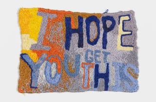 <span class="artist">Raquel Ormella</span><span class="title"> I Hope You Get This</span><span class="year"> 2018</span>, <span class="medium">Silk and cotton embroidery thread on linen</span>, <span class="dimen">8 x 10 cm</span> <span class="artist">Raquel Ormella</span><span class="title"> I Hope You Get This</span><span class="year"> 2018</span>, <span class="medium">Silk and cotton embroidery thread on linen</span>, <span class="dimen">8 x 10 cm</span>