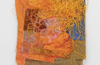 <span class="artist">Raquel Ormella</span><span class="title"> Endless potential: In love again</span><span class="year"> 2018-ongoing</span>, <span class="medium">Synthetic and cotton embroidery, cotton, aida cloth, flannelette</span>, <span class="dimen dimen-notes">36 x 29 cm (irreg.)</span> <span class="artist">Raquel Ormella</span><span class="title"> Endless potential: In love again</span><span class="year"> 2018-ongoing</span>, <span class="medium">Synthetic and cotton embroidery, cotton, aida cloth, flannelette</span>, <span class="dimen dimen-notes">36 x 29 cm (irreg.)</span>