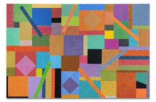 Richard Bell, 'Of Mice and Snake Oil Salesmen' 2025, Acrylic on canvas, 200 x 300 cm Richard Bell, 'Of Mice and Snake Oil Salesmen' 2025, Acrylic on canvas, 200 x 300 cm