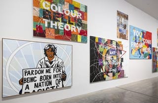 <span class="artist">Richard Bell</span><span class="title"> Installation view &#039;You Can Go Now&#039;</span><span class="year"> 2021</span>, <span class="notes">Museum of Contemporary Art Australia, Sydney. Photograph Anna Kučera</span>