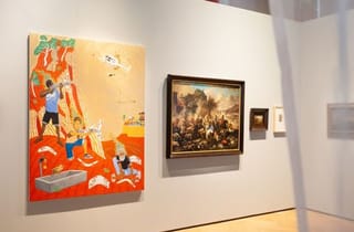 <span class="artist">Ryan Presley</span><span class="title"> Installation view</span><span class="year"> 2021</span>, <span class="notes">Hungry for Time. An invitation to epistemic disobedience with Raqs Media Collective, in the Art Collections of the Academy of Fine Art Vienna, 2021. Photo (c) Iris Ranzinger</span>