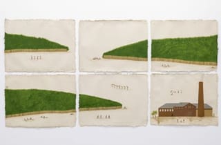 <span class="artist">Sancintya Mohini Simpson</span><span class="title"> The Plantation</span><span class="year"> 2022</span>, <span class="medium">Watercolour and gouache on handmade wasli paper</span>, <span class="dimen dimen-notes">6 panels, approx. 95 x 125 cm irreg. each 
190 x 375 cm overall</span> <span class="artist">Sancintya Mohini Simpson</span><span class="title"> The Plantation</span><span class="year"> 2022</span>, <span class="medium">Watercolour and gouache on handmade wasli paper</span>, <span class="dimen dimen-notes">6 panels, approx. 95 x 125 cm irreg. each 
190 x 375 cm overall</span>
