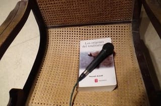 <span class="artist">Tania Bruguera</span><span class="title"> Where your ideas become civic actions (100 hours Reading The Origins of Totalitarianism)</span><span class="year"> 2015</span>, <span class="medium">Performance; sound installation</span>, <span class="notes">Installation view: 12th Havana Biennial opening week</span>