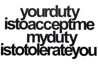 <span class="artist">Vernon Ah Kee</span><span class="title"> yourduty</span><span class="year"> 2016</span>, <span class="medium">Acrylic on canvas</span>, <span class="dimen">120 x 177 cm</span>